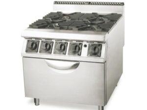 Gas Range With 4-Burner & Gas Oven